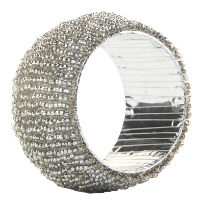 Aros de Servilletas Plateado 2"