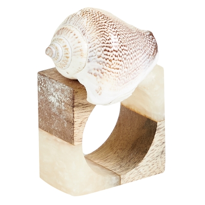 Aros de Servilletas Concha Natural 3"