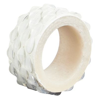 Aros de Servilletas Resina Blanco 2"