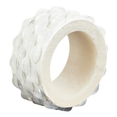 Aros de Servilletas Resina Blanco 2"