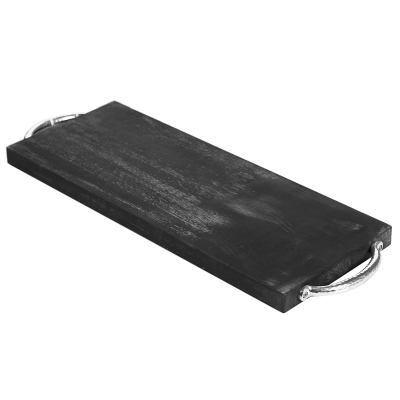 Bandeja de Servir en Madera Negra 23"