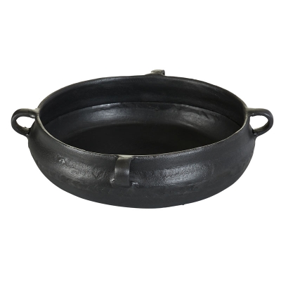 Centro de Mesa en Metal Gris 15"