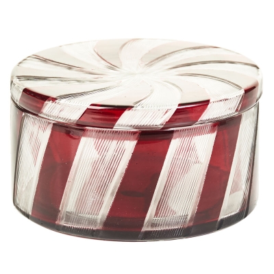 Caja Decorativa con Tapa Roja 4"