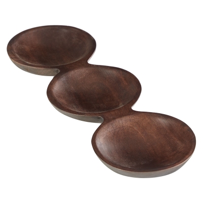 Fuente Bocadillos en Madera 15"
