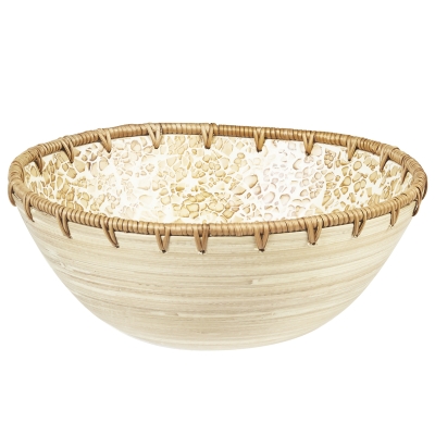 Bowl Decorativo de Ratán Mediano