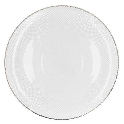 Plato Base Plateado 13"