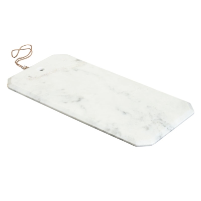 Tabla de Queso Marmol Blanco 16"