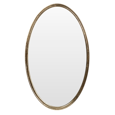 Espejo Ovalado Dorado Oscuro 34"