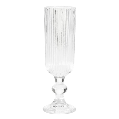 Copa Transparente De Champagne 9"