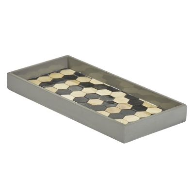 Fasano Bandeja Decorativa Rectangular de Madera 12"