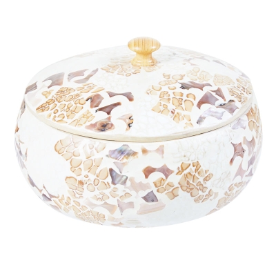 Bowl Decorativo con Tapa de Bambú