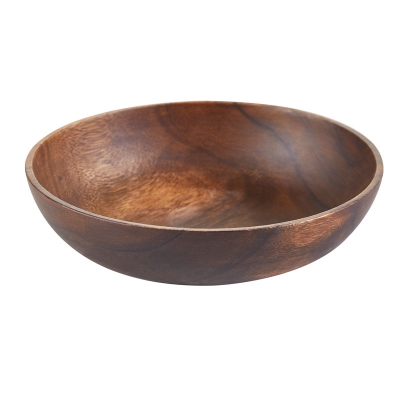 Tazón con Base de Madera Natural 12"