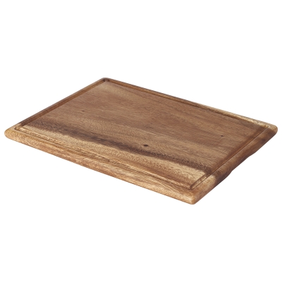 Tabla para Servir Madera Natural Rectangular Grande 16x12 Pulgadas
