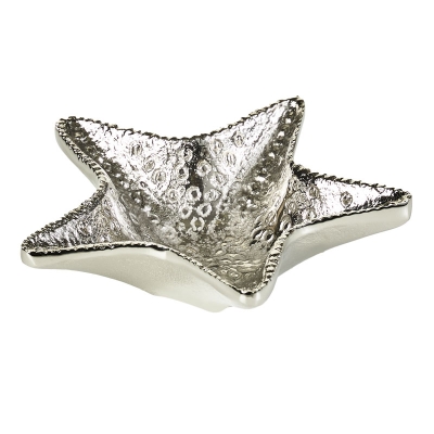 Estrella de Mar Decorativa Plateada 6"