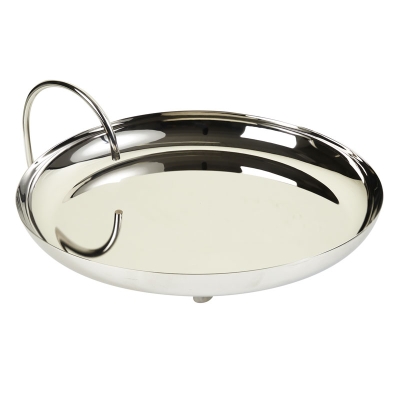 Fuente con Asa Plateada 12"