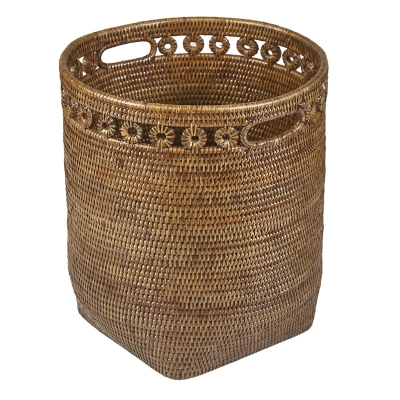 Umbria Canasto Marrón Alto Grande 17"