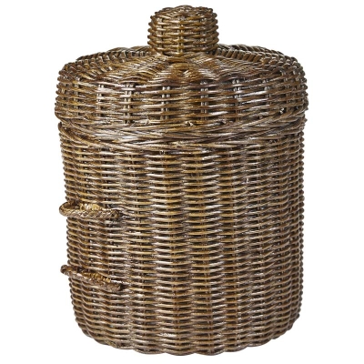 Hielera Ratán Marrón 10"