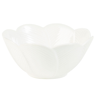 Tropical Zone Plato Tazon Blanco 6"