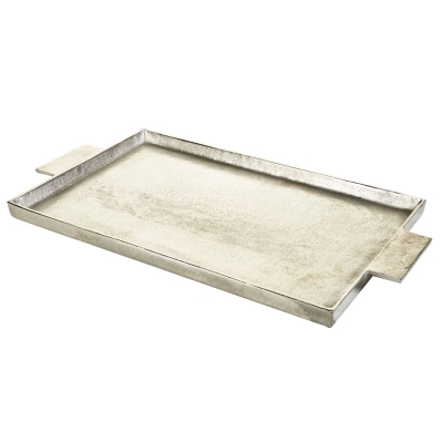 Bandeja Decorativa Plateada 13"
