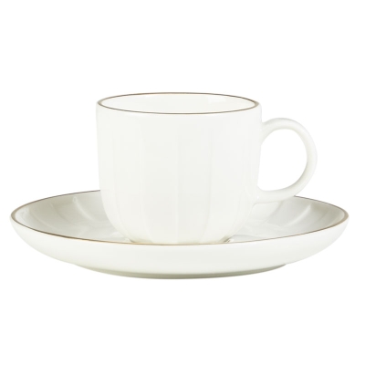Taza Expresso con Plato Absolute Porcelana