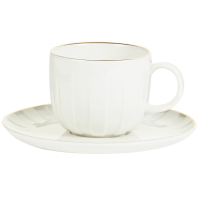 Taza Té con Plato Absolute Porcelana