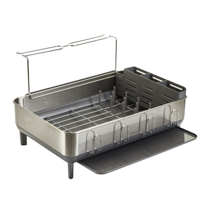 Escurridor de Acero Inoxidable Gris 13" x 20" x 12"