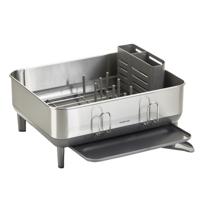 Escurridor de Acero Inoxidable Gris 12" x 16" x 15"