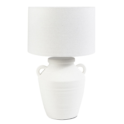 Piper Lámpara de Mesa Cerámica Blanco 24"