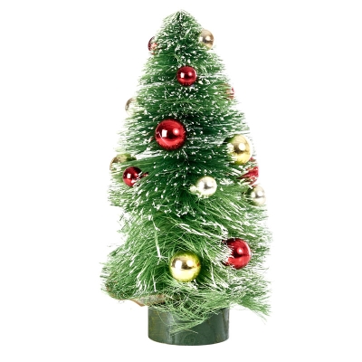 Arbol Decorativo con Bolas 12"