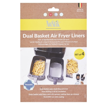 Protector para Air Fryer Reusable de Silicón Nostik 4PZS.
