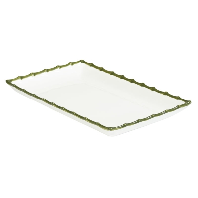 Bamboo Green Fuente Rectangular 15"