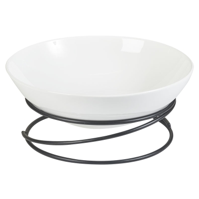 Bistro Ensaladera con Base Blanca 13"