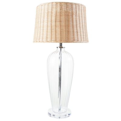 Lámpara de Mesa Juliet Vidrio y Metal Transparente 33 Pulgadas