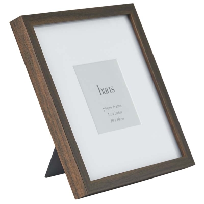 Portaretrato Vailer Marrón Oscuro 4" x 4"