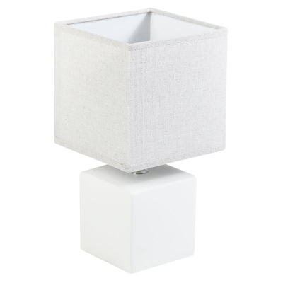 Layla Lámpara de Mesa Cerámica Blanca 11"
