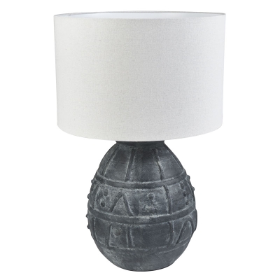 Von Lámpara de Mesa Terracota Gris 31"