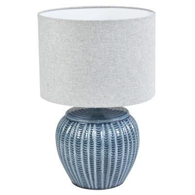 Rachel Lámpara de Mesa Cerámica Azul 16"