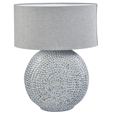 Bree Lámpara de Mesa Cerámica Gris 26"