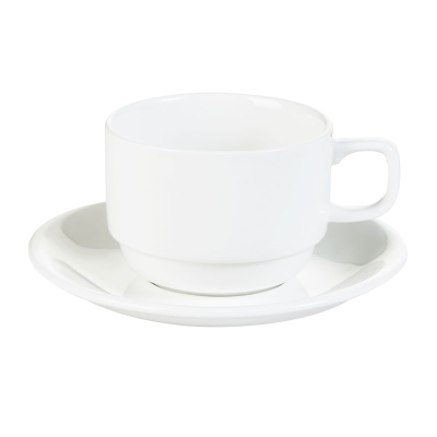 Taza Apilable Té con Plato 250ML