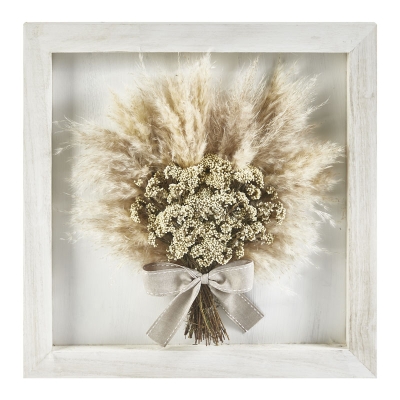 Cuadro Pared Bouquet Crema 20" x 20"