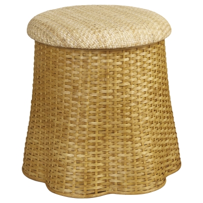 Scallop Ottaman Natural 18"