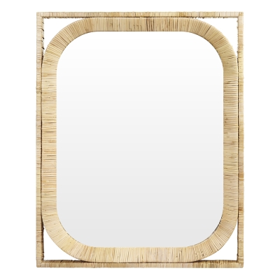 Espejo de Ratan Rectangular