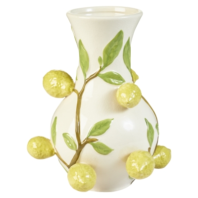 Fields Lemon Florero Amarillo 14"