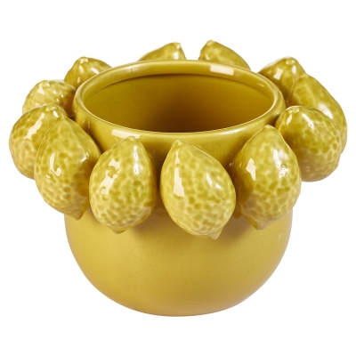 Fields Lemon Macetero Amarillo 6"
