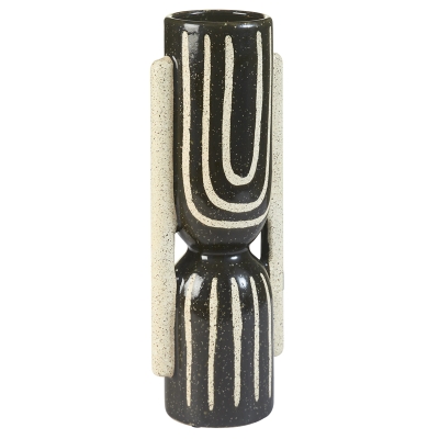 Soho Objeto Decorativo con Asa Negro 14"