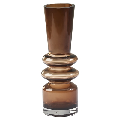 Florero Doble Anillo Ambar 8"