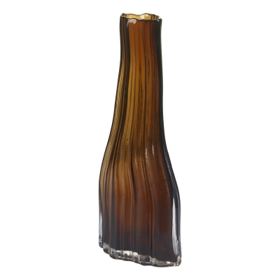 Florero Irregular Alto Ambar 14"