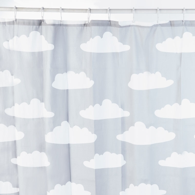 Cortina de Baño  Nubes Grises