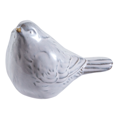 Fields Pajaro Decorativo Blanco 3"