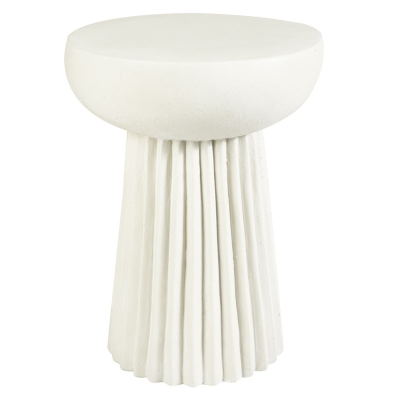 Mesa Auxiliar Sylvie Blanco Hueso Redonda